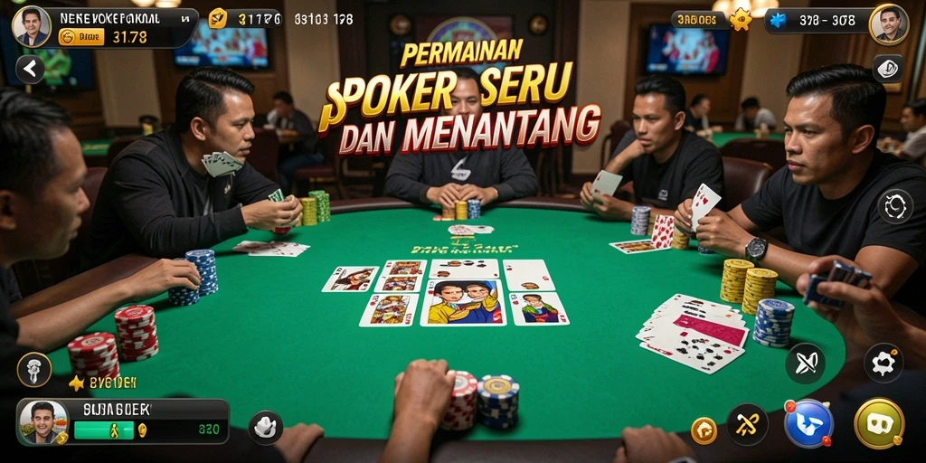 Tampilan utama 3178 dengan desain permainan Poker yang menarik.