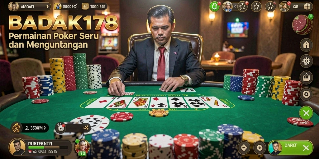 Tangkapan layar gameplay BADAK178 yang menarik dan penuh strategi Poker.