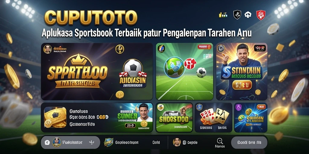 Tampilan antarmuka pengguna CUPUTOTO yang modern dan menarik.