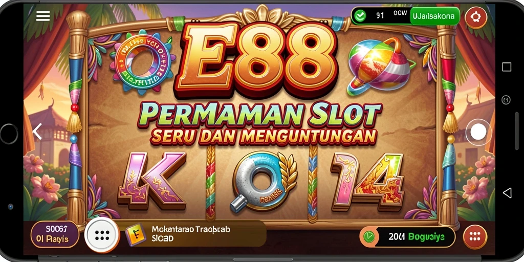 Screenshot E88 menampilkan gameplay slot yang seru dan mendebarkan.
