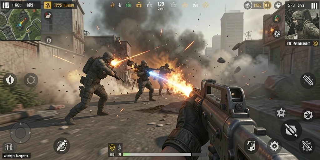 Gameplay HR89 yang seru dan penuh aksi TPS.