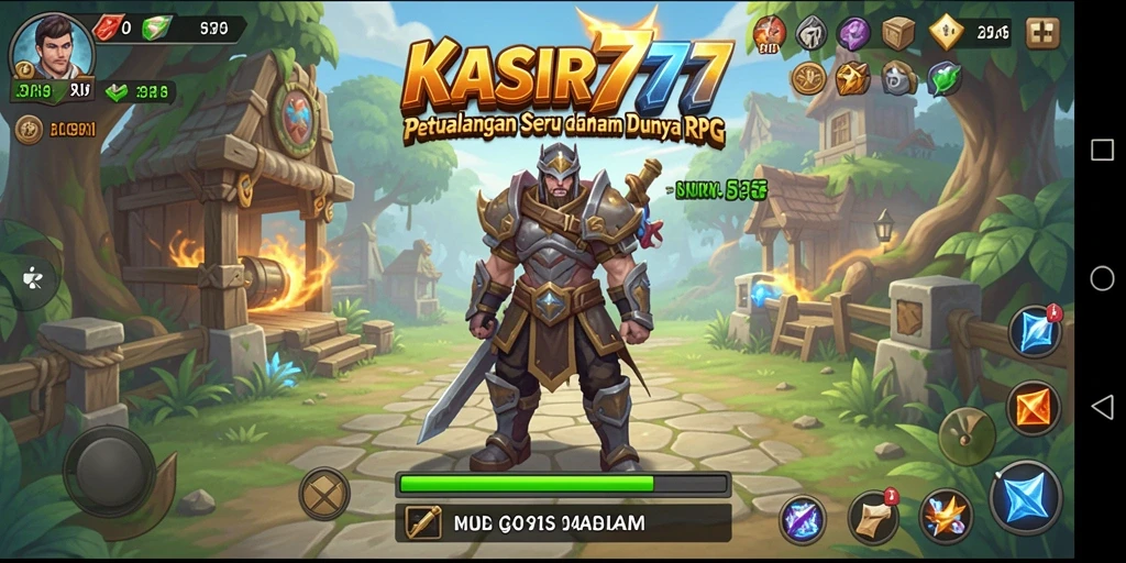 Screenshot KASIR777 menampilkan aksi seru dalam permainan RPG.