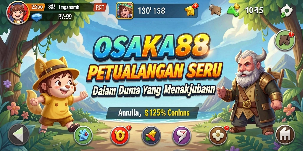 Tampilan gameplay OSAKA88 yang penuh aksi dan petualangan.