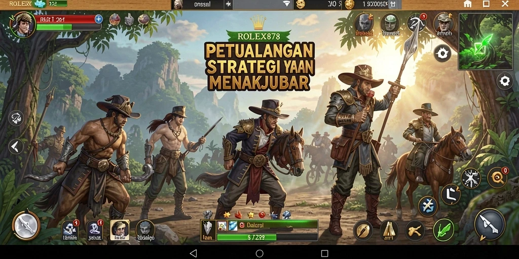 Tangkapan layar utama menunjukkan aksi tempur mendebarkan di ROLEX878.