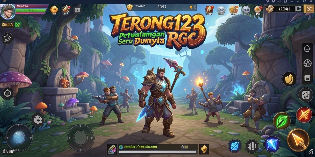 Tampilan gameplay seru dalam dunia RPG TERONG123.
