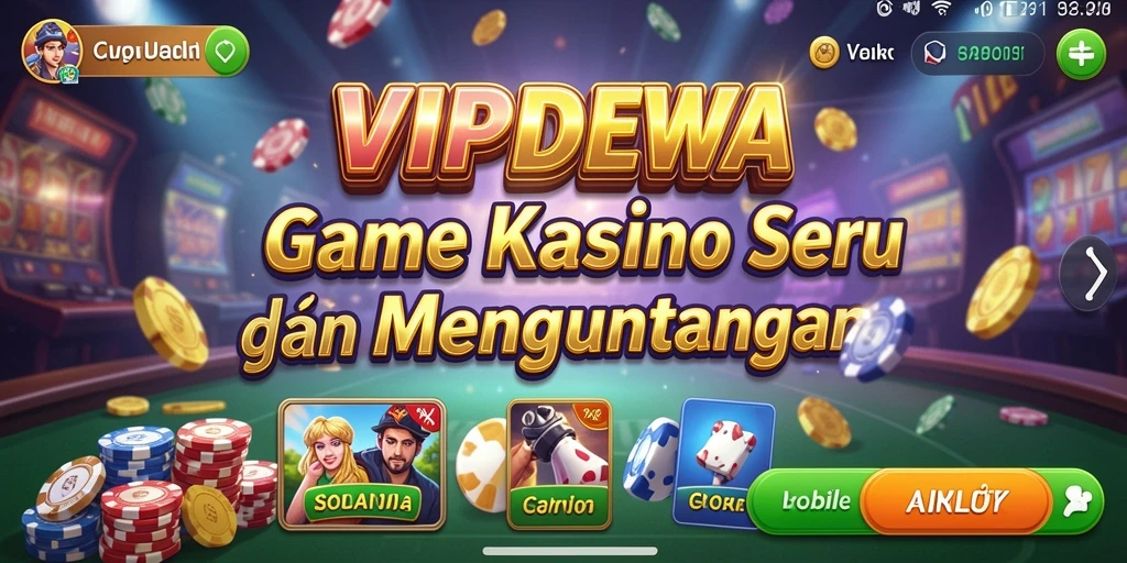 Tampilan menarik dari gameplay Kasino di VIPDEWA.